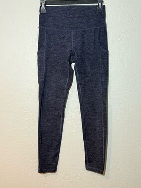 Aerie Offline- The Hugger Legging, High Rise, Heather Navy Blue, Size Medium
